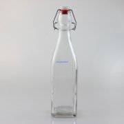 【四方形卡口瓶】供应乐扣玻璃瓶 油瓶 酵素玻璃瓶 铁扣密封瓶卡扣玻璃瓶带盖